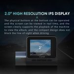 Anytek T3 PRO 2 Zoll 2K HD Nachtsicht Autorekorder Versteckte Autokamera Vorne und Hinten Dual Recording, T3 PRO – Bild 3