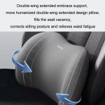 Auto-Fahrkissen mit Memory-Schaumstoffunterstützung, Black Headrest, Gray Headrest, Coffee Headrest, Pink Headrest, Blue Headrest, Black Lumbar Support, Gray Lumbar Support, Coffee Lumbar Support, Pink Lumbar Support, Blue Lumbar Support – Bild 3
