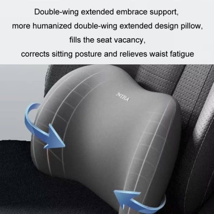 Auto-Fahrkissen mit Memory-Schaumstoffunterstützung, Black Headrest, Gray Headrest, Coffee Headrest, Pink Headrest, Blue Headrest, Black Lumbar Support, Gray Lumbar Support, Coffee Lumbar Support, Pink Lumbar Support, Blue Lumbar Support – Bild 3