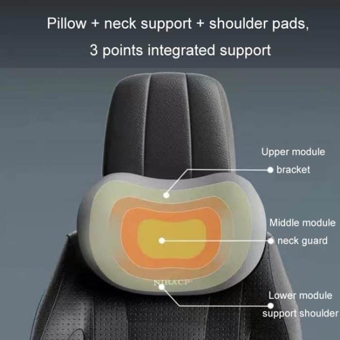 Auto-Fahrkissen mit Memory-Schaumstoffunterstützung, Black Headrest, Gray Headrest, Coffee Headrest, Pink Headrest, Blue Headrest, Black Lumbar Support, Gray Lumbar Support, Coffee Lumbar Support, Pink Lumbar Support, Blue Lumbar Support – Bild 6