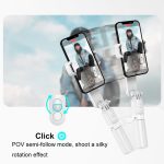 L09 Mini Handheld Klapp Anti-Shake Stabilisator Bluetooth Schönheit Füllen Licht Selfie Stick – Bild 6