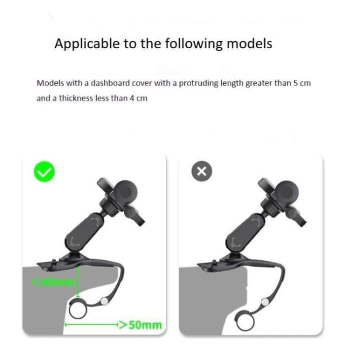 Auto Dashboard Sonnenblende Telefon Halterung Center Console Navigation Halterung – Bild 9