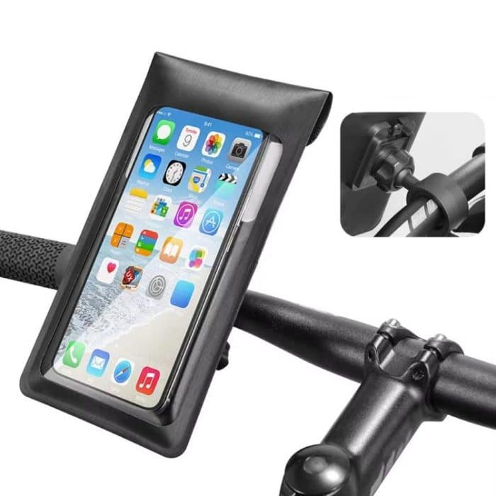 Fahrrad wasserdichte Telefon Tasche Halterung Ständer 360 Grad Rotation Motorrad Bike Handyhalter, Handlebar Model, Rearview Mirror Model – Bild 2