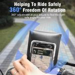 Fahrrad wasserdichte Telefon Tasche Halterung Ständer 360 Grad Rotation Motorrad Bike Handyhalter, Handlebar Model, Rearview Mirror Model – Bild 6