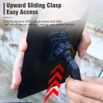 Fahrrad wasserdichte Telefon Tasche Halterung Ständer 360 Grad Rotation Motorrad Bike Handyhalter, Handlebar Model, Rearview Mirror Model – Bild 7