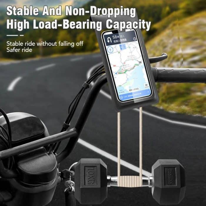 Fahrrad wasserdichte Telefon Tasche Halterung Ständer 360 Grad Rotation Motorrad Bike Handyhalter, Handlebar Model, Rearview Mirror Model – Bild 8