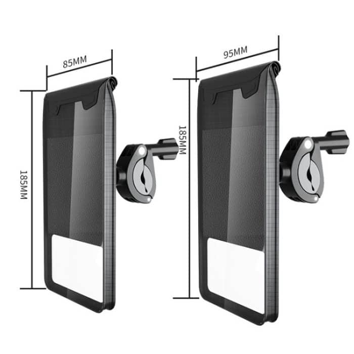 Fahrradhalter Wasserdichte Tasche Tasche Fahrrad Motorrad Lenker Spiegel Telefon Ständer Halterung, L, XL – Bild 9