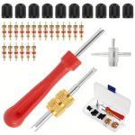 33 teile/satz Auto Fahrrad Reifen Ventil Core Installation Werkzeug Reparatur Kit, A, B