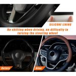 38 cm Universal-Lenkradbezug aus Mikrofaser für Autos – Bild 3