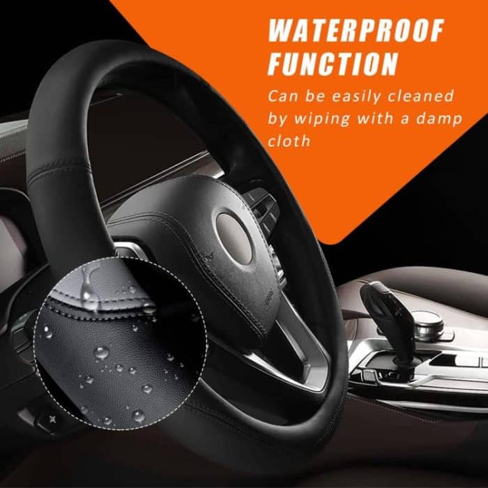 38 cm Universal-Lenkradbezug aus Mikrofaser für Autos – Bild 5