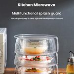 Mikrowellen-Lebensmittelerwärmungs-Spritzwasserschutzabdeckung Lebensmittelqualität PC Haushalts-Hochtemperaturbeständige Schüssel Reisabdeckung – Bild 7