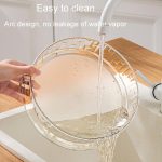 Mikrowellen-Lebensmittelerwärmungs-Spritzwasserschutzabdeckung Lebensmittelqualität PC Haushalts-Hochtemperaturbeständige Schüssel Reisabdeckung – Bild 9