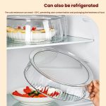 Mikrowellen-Lebensmittelerwärmungs-Spritzwasserschutzabdeckung Lebensmittelqualität PC Haushalts-Hochtemperaturbeständige Schüssel Reisabdeckung – Bild 10