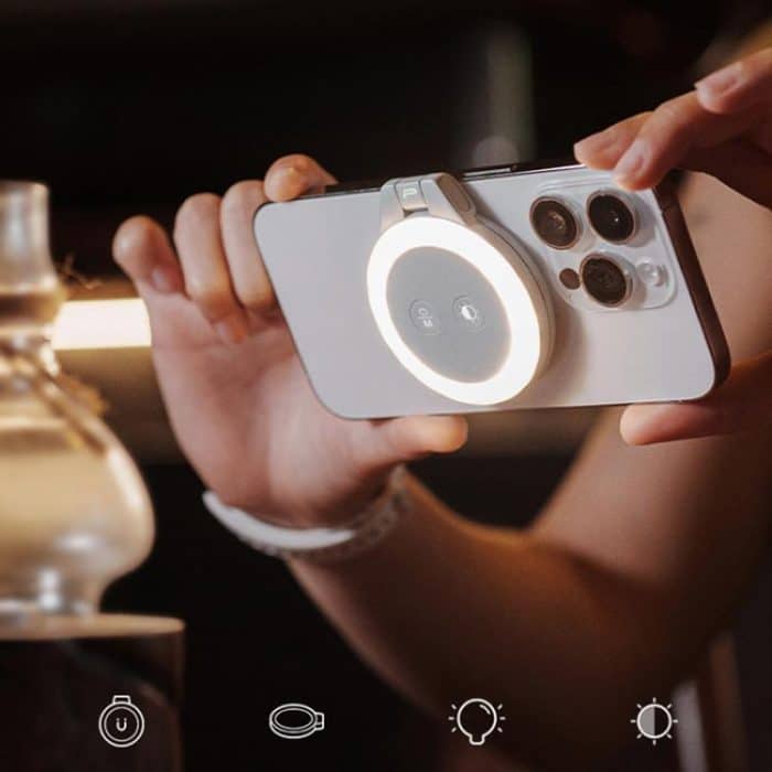 PGYTECH P-PG-012 Handy Magnetisches Fülllicht MagSafe Live-Foto-Shooting Fotografie-Lichter – Bild 2