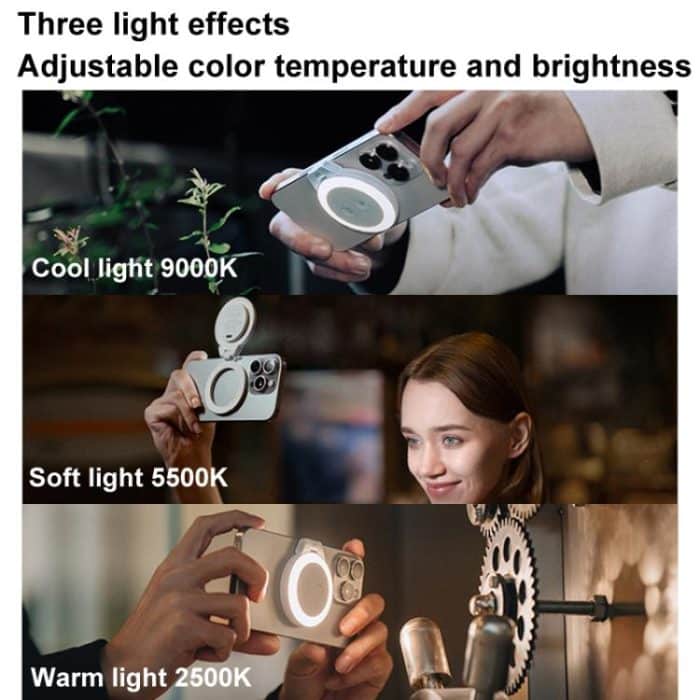 PGYTECH P-PG-012 Handy Magnetisches Fülllicht MagSafe Live-Foto-Shooting Fotografie-Lichter – Bild 13