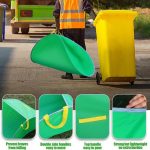 Tragbarer Pop-Up-Laubsammler, wiederverwendbare Organisatoren für Terrassen und Gärten, 144 x 74 x 52cm – Bild 6