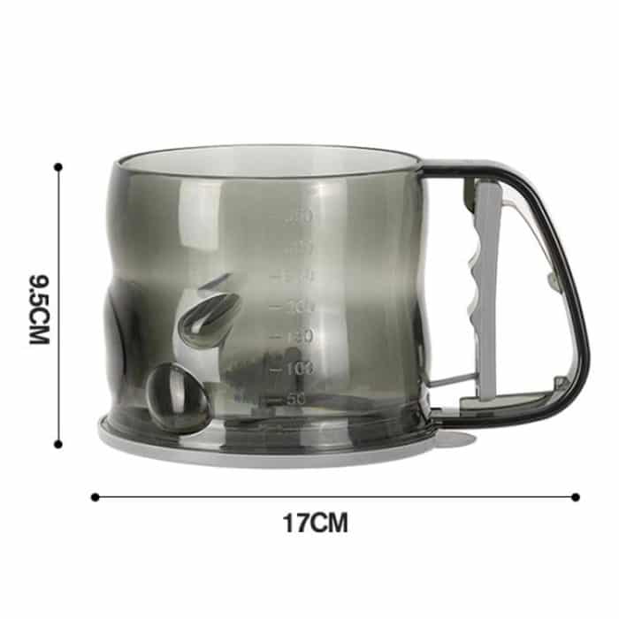 Handgehaltenes halbautomatisches Mehlsieb für die Küche, Backassistent, Pulversiebwerkzeug – Bild 3