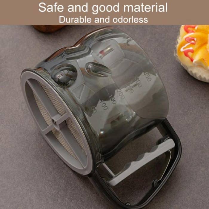 Handgehaltenes halbautomatisches Mehlsieb für die Küche, Backassistent, Pulversiebwerkzeug – Bild 6