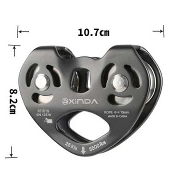 XINDA XD-Q9676 Outdoor Crossing Slip Seil Transport Doppel Achse Doppel Pulley – Bild 3