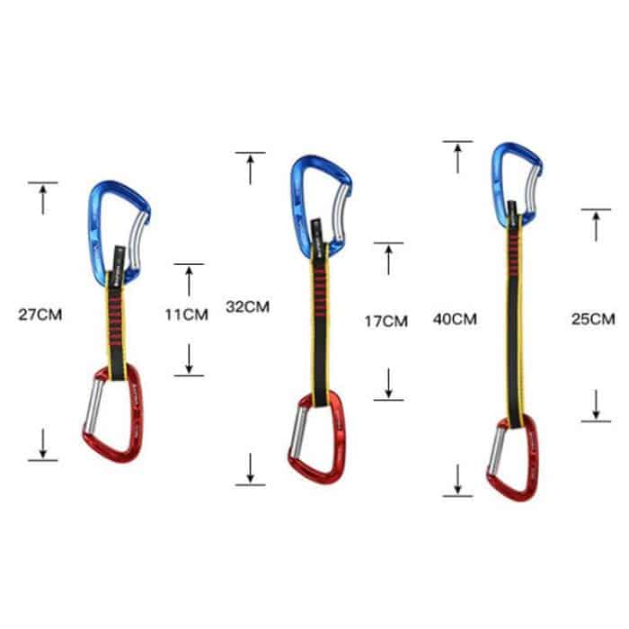 XINDA XD-CP05/06 Outdoor Bergsteigen Klettern Gerade Tür Gebogene Tür Schnell Hängen Sicherheit Schnalle Flache Gürtel, 27cm, 32cm, 40cm – Bild 3