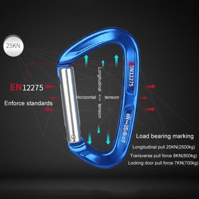 XINDA XD-CP05/06 Outdoor Bergsteigen Klettern Gerade Tür Gebogene Tür Schnell Hängen Sicherheit Schnalle Flache Gürtel, 27cm, 32cm, 40cm – Bild 4