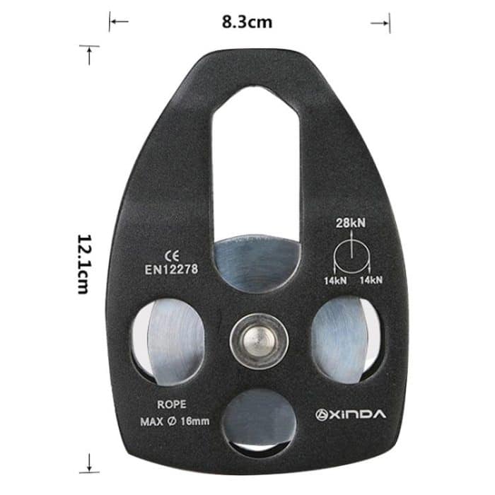 XINDA XD-8611 Outdoor Bergsteigen Rettung Speedway Expansion Heben Große Pulley Mit Lager – Bild 3