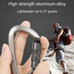 XINDA XD-A9561 Outdoor Bergsteigen Ausrüstung Anti-Verlust Teleskop Schnalle Elastische Seil, 2 Automatic Locks, Automatic Lock+Straight Lock, Automatic Lock+Large Ring, Large Ring+Small Ring, DIY Elastic Rope – Bild 6