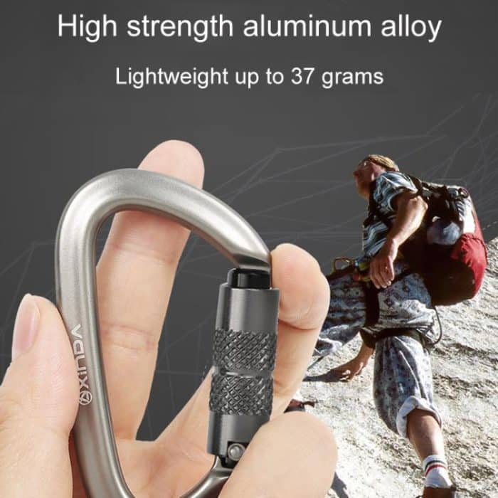 XINDA XD-A9561 Outdoor Bergsteigen Ausrüstung Anti-Verlust Teleskop Schnalle Elastische Seil, 2 Automatic Locks, Automatic Lock+Straight Lock, Automatic Lock+Large Ring, Large Ring+Small Ring, DIY Elastic Rope – Bild 6