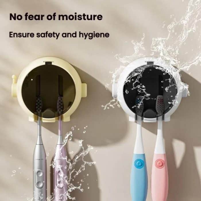 Cartoon Wand-montiert Loch-freies Bad Regal Hause Elektrische Zahnbürste Hängen Halter – Bild 5