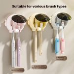 Cartoon Wand-montiert Loch-freies Bad Regal Hause Elektrische Zahnbürste Hängen Halter – Bild 8