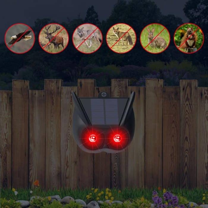 Solar-Blitzabwehr für den Außenbereich, Tierabwehr-Warnlicht, N911V – Bild 2