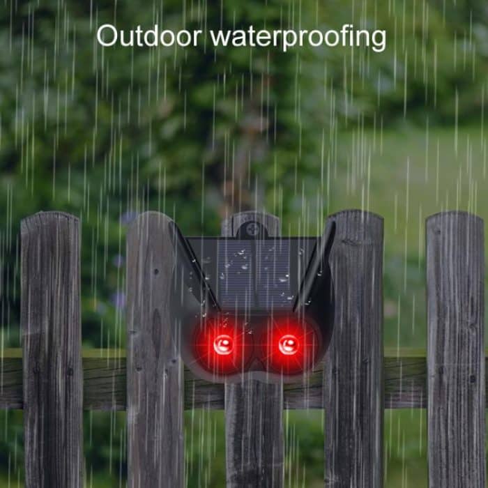 Solar-Blitzabwehr für den Außenbereich, Tierabwehr-Warnlicht, N911V – Bild 7