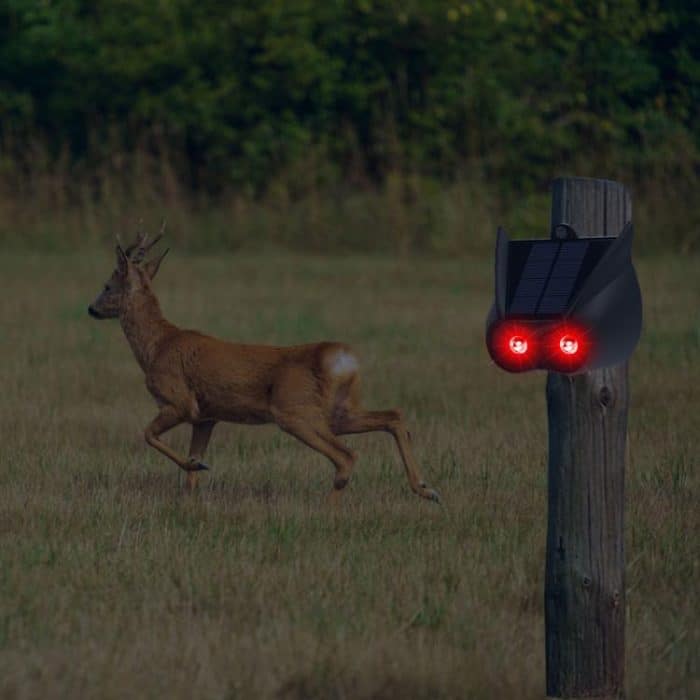 Solar-Blitzabwehr für den Außenbereich, Tierabwehr-Warnlicht, N911V – Bild 8