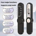 Haaröl-Applikator, Rollerball, rotes/blaues Licht, elektrischer Massagekamm, leitfähiger Kamm für das Nachwachsen der Haare – Bild 6