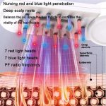 Haaröl-Applikator, Rollerball, rotes/blaues Licht, elektrischer Massagekamm, leitfähiger Kamm für das Nachwachsen der Haare – Bild 9