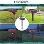 N911Y Solar-Alarm für den Außenbereich, Infrarot-Sensor, Ton und Licht, Tierabwehr – Bild 6