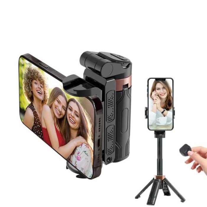 Pocket Mini Selfie Stick 3 in 1 ausziehbarer Griff Telefonstativ mit Bluetooth-Fernbedienung – Bild 2