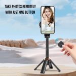Pocket Mini Selfie Stick 3 in 1 ausziehbarer Griff Telefonstativ mit Bluetooth-Fernbedienung – Bild 6
