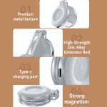 Mini-Telefon Magnetisches Schönheits-Ersatzlicht Dreifarbige Temperatur Tragbarer Selfie-Spiegel Rotierende Stretching-Taschenlampe, S5-BGD-01 – Bild 13