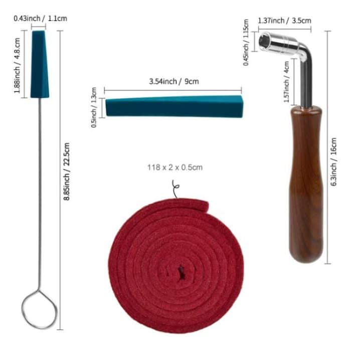 Klavier-Tuning-Werkzeug-Set, Tuning-Stop-Bandschlüssel, Musikinstrumenten-Zubehör, Black 8pcs / Set, Blue 8pcs / Set, Black 6pcs / Set, Blue 6pcs / Set – Bild 2