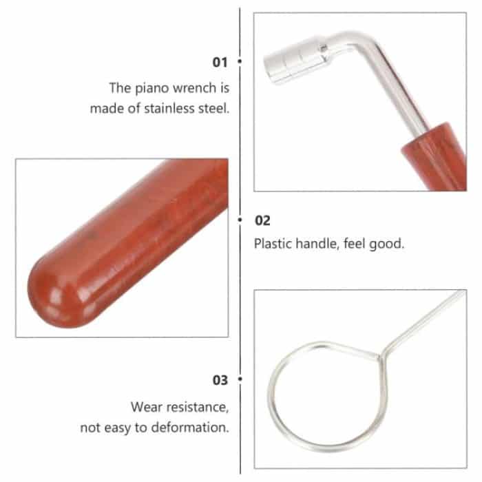 Klavier-Tuning-Werkzeug-Set, Tuning-Stop-Bandschlüssel, Musikinstrumenten-Zubehör, Black 8pcs / Set, Blue 8pcs / Set, Black 6pcs / Set, Blue 6pcs / Set – Bild 3