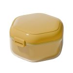 Unsichtbare Zahnspangenbox, kieferorthopädischer Retainer-Organizer, tragbarer Aufbewahrungskoffer für Zahnprothesen