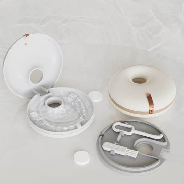 Tragbare unsichtbare Zahnspangenbox, Zahnprothesen-Aufbewahrungsbox mit Zahnhaken-Set – Bild 5