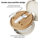 Tragbare unsichtbare Zahnspangenbox, Zahnprothesen-Aufbewahrungsbox mit Zahnhaken-Set – Bild 6