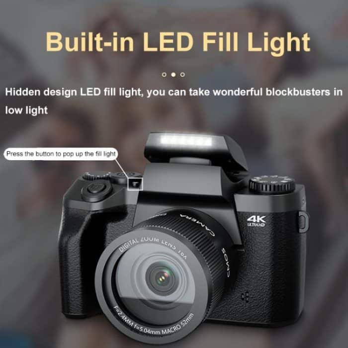 FSD-W5 4-Zoll-Touchscreen WiFi-Übertragung 4K HD Digitalkamera Student Foto SLR, FSD-W5 – Bild 7