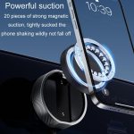 T20 Magnetischer Autotelefonhalter Auto Mittelkonsole Navigation Tragbarer Klappständer – Bild 5