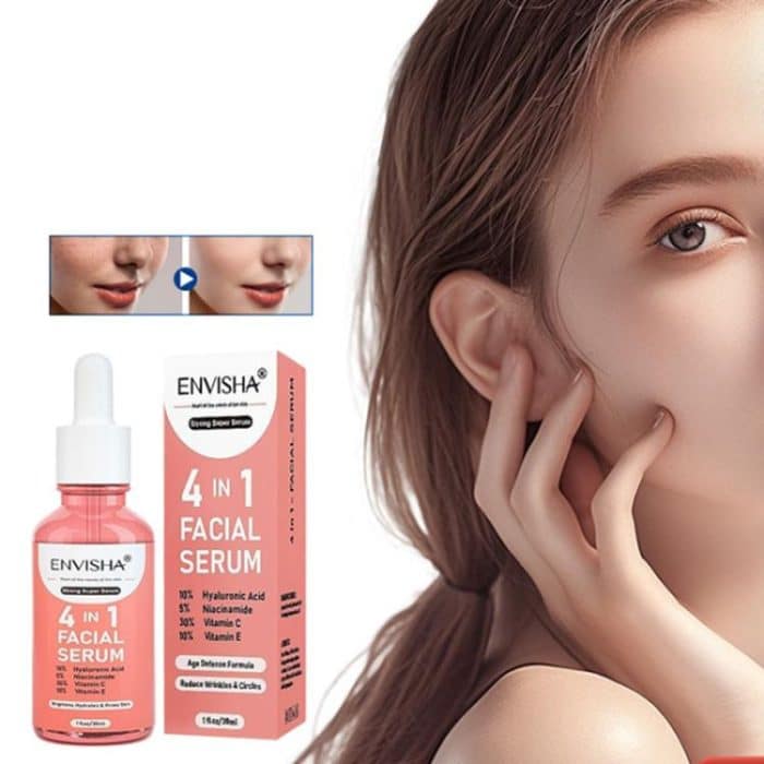 ENVISHA 30 ml/Flasche 4-in-1 Gesichtsserum Feuchtigkeitsspendende Flüssigessenz – Bild 1