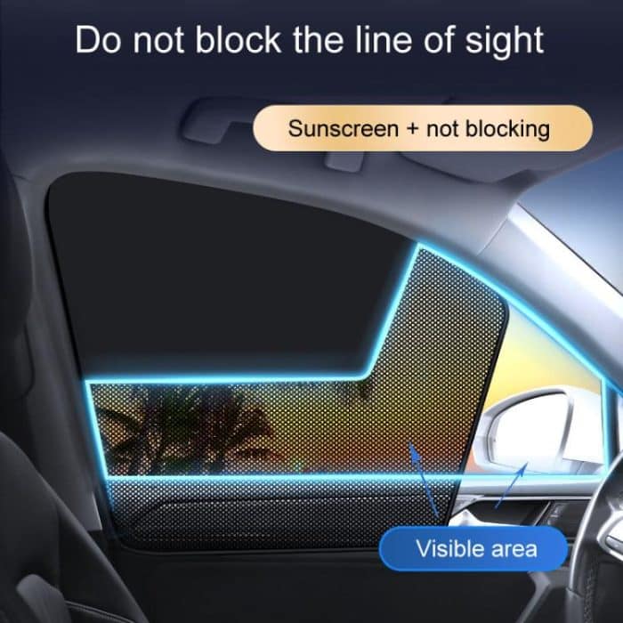 Universeller magnetischer Auto-Sonnenschutz, doppeltes Spleißen, atmungsaktive Autovorhänge, Vertical Splicing Driver, Vertical Splicing Passenger, Vertical Splicing Left Rear, Vertical Splicing Right Rear, Horizontal Splicing Driver... – Bild 6