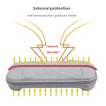 Für Nintendo Switch 2 Spielkonsole Aufbewahrungstasche EVA Stoff Handtasche, X-Pattern Gray, X-Pattern Black – Bild 4