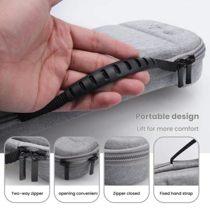 Für Nintendo Switch 2 Spielkonsole Aufbewahrungstasche EVA Stoff Handtasche, X-Pattern Gray, X-Pattern Black – Bild 5